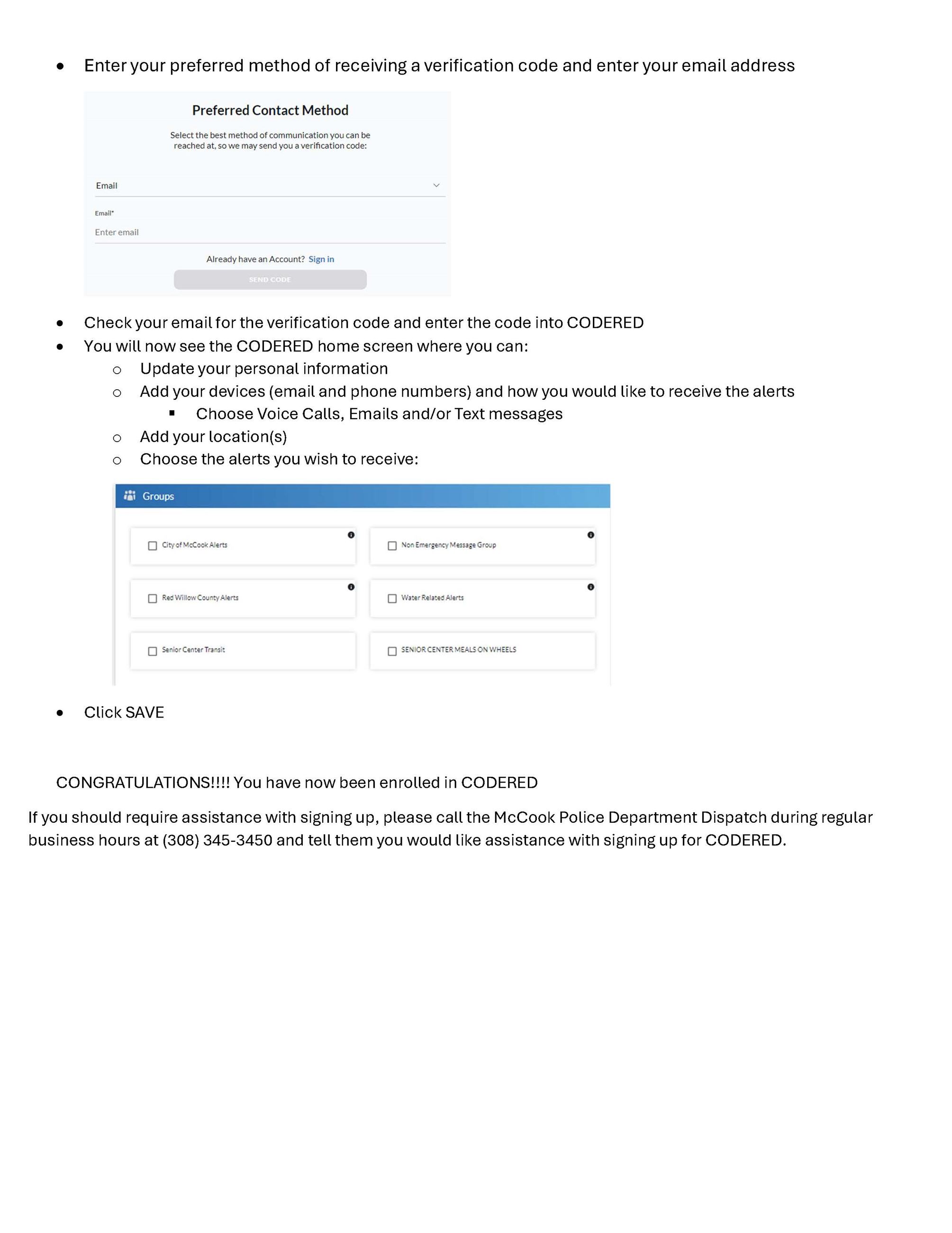 CODERED Mass Notification System setup instructions_Page_2